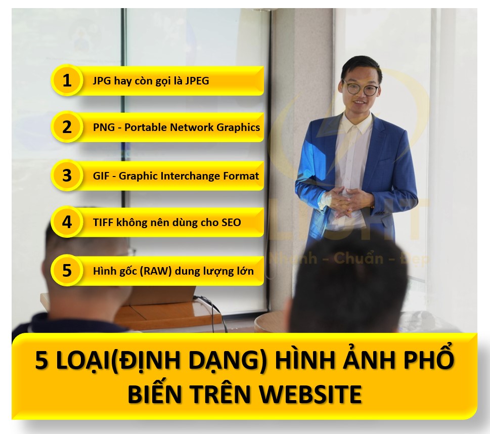 5 loại(định dạng) hình ảnh phổ biến trên website