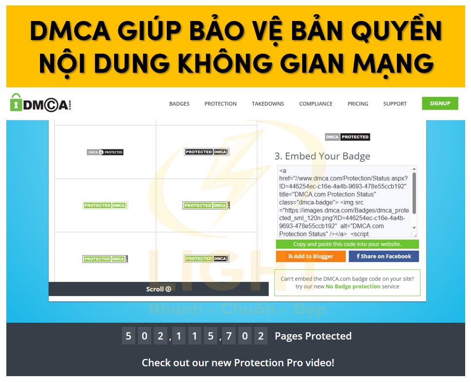 DMCA giúp người dùng bảo vệ bản quyền nội dung trên không gian mạng