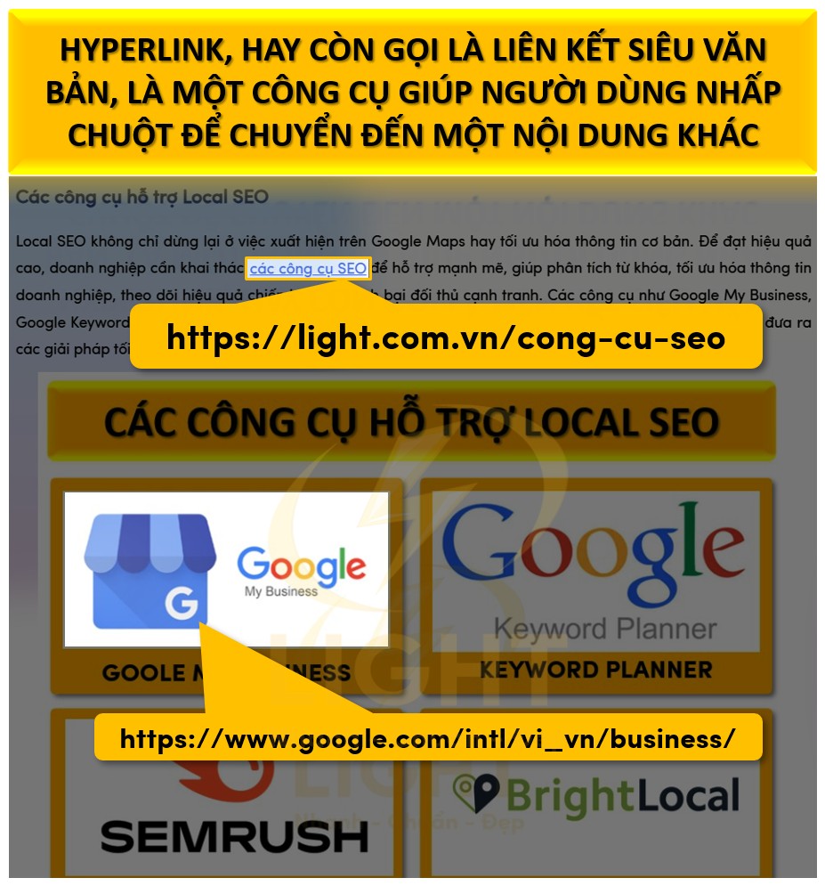 Hyperlink, hay còn gọi là liên kết siêu văn bản, là một công cụ giúp người dùng nhấp chuột để chuyển đến một nội dung khác