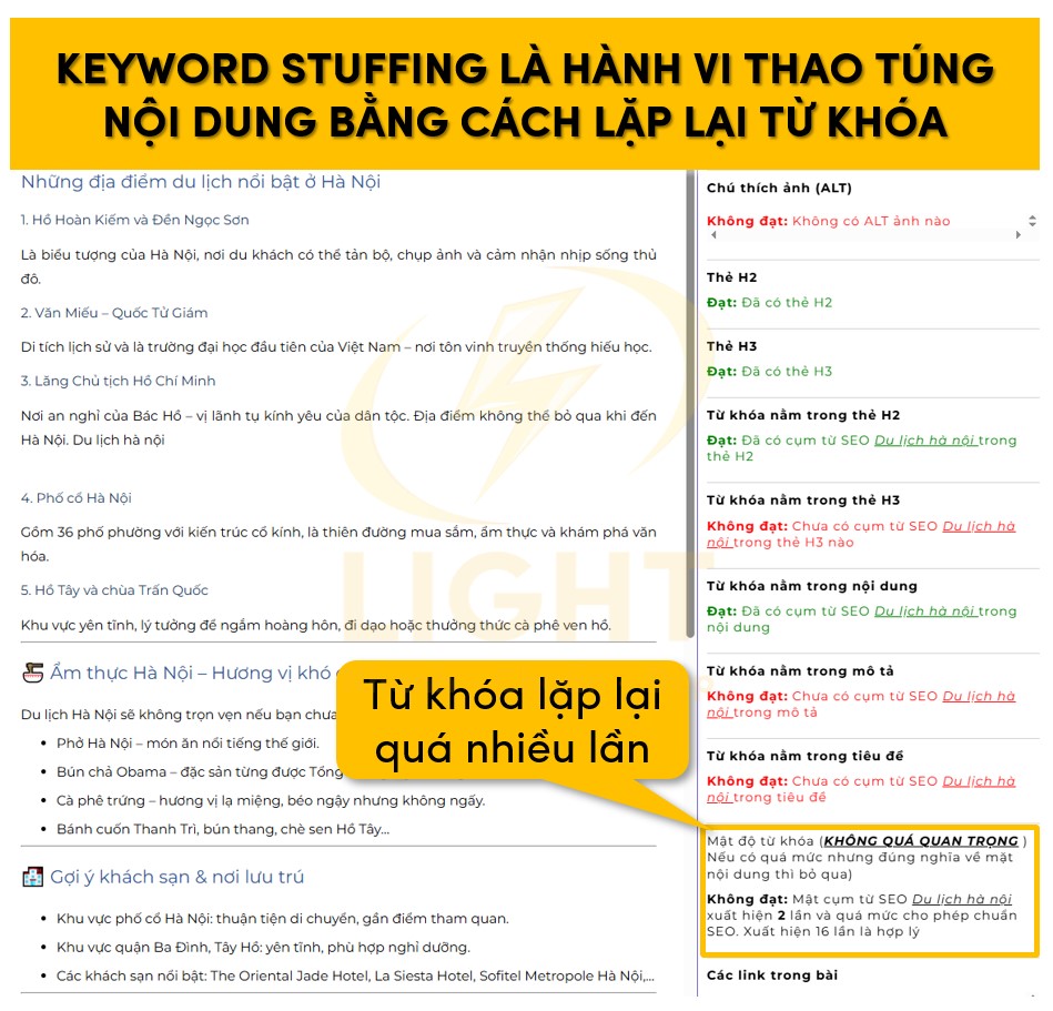 Keyword Stuffing là gì? Hướng dẫn tạo nội dung chuẩn SEO mà không cần nhồi nhét từ khóa