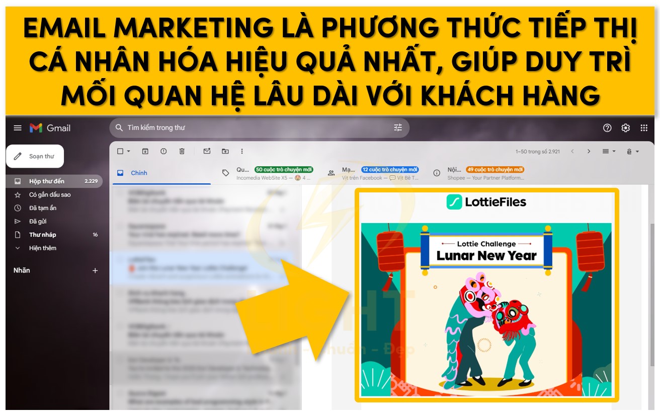 Email Marketing là phương thức tiếp thị cá nhân hóa hiệu quả nhất, giúp duy trì mối quan hệ lâu dài với khách hàng