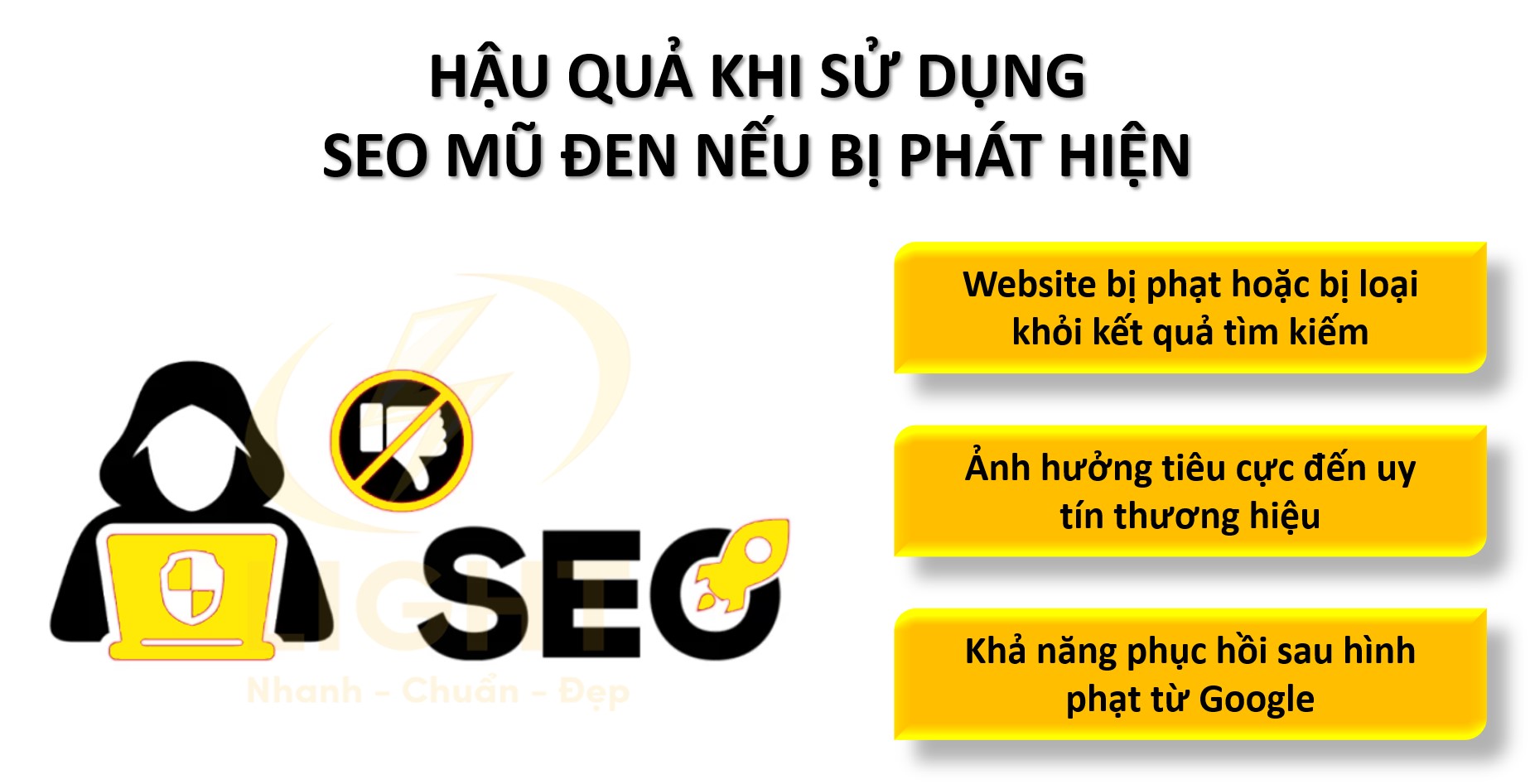 Hậu quả khi sử dụng SEO mũ đen nếu bị phát hiện