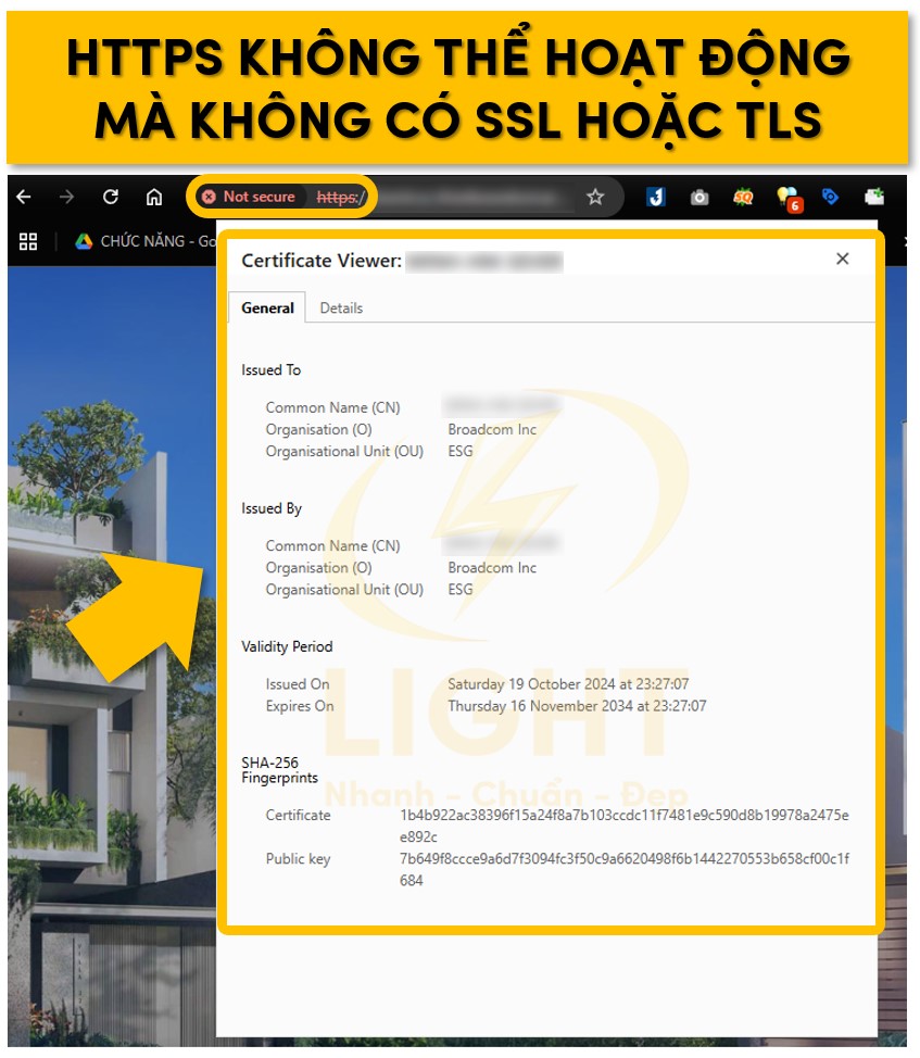 HTTPS không thể hoạt động mà không có SSL hoặc TLS