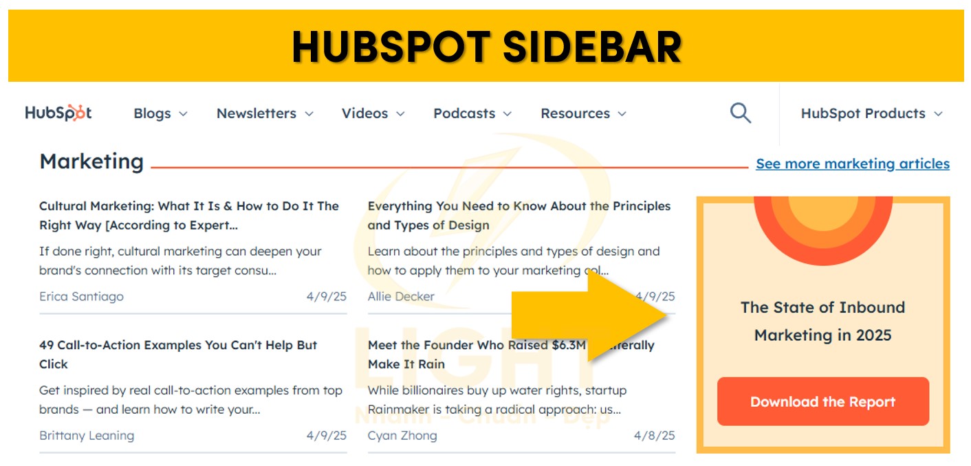 Hubspot Sidebar