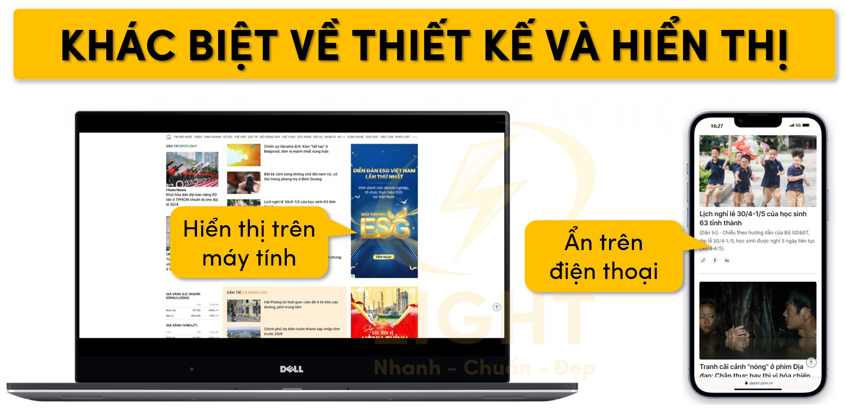 Khác biệt của Sidebar về thiết kế và hiển thị