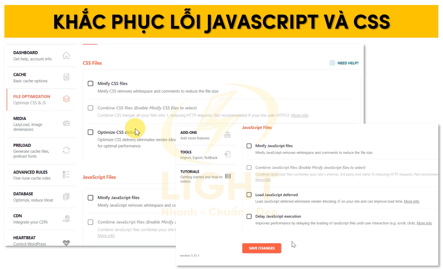 Xử lý lỗi của JavaScipt và Css trong