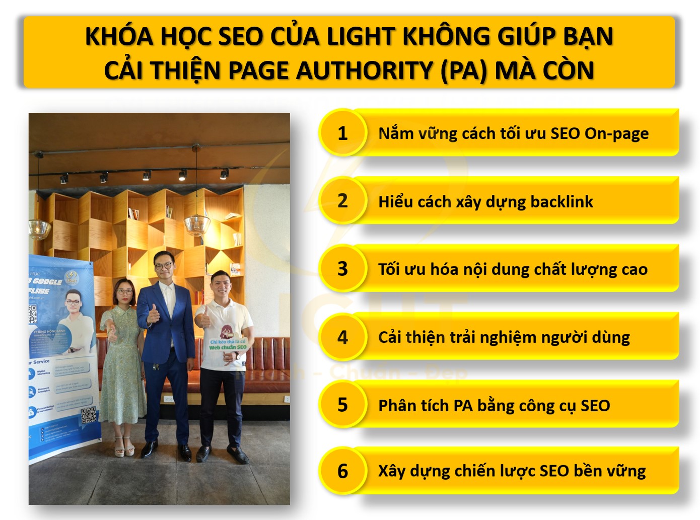 Khóa học SEO LIGHT giúp cải thiện Page Authority (PA)