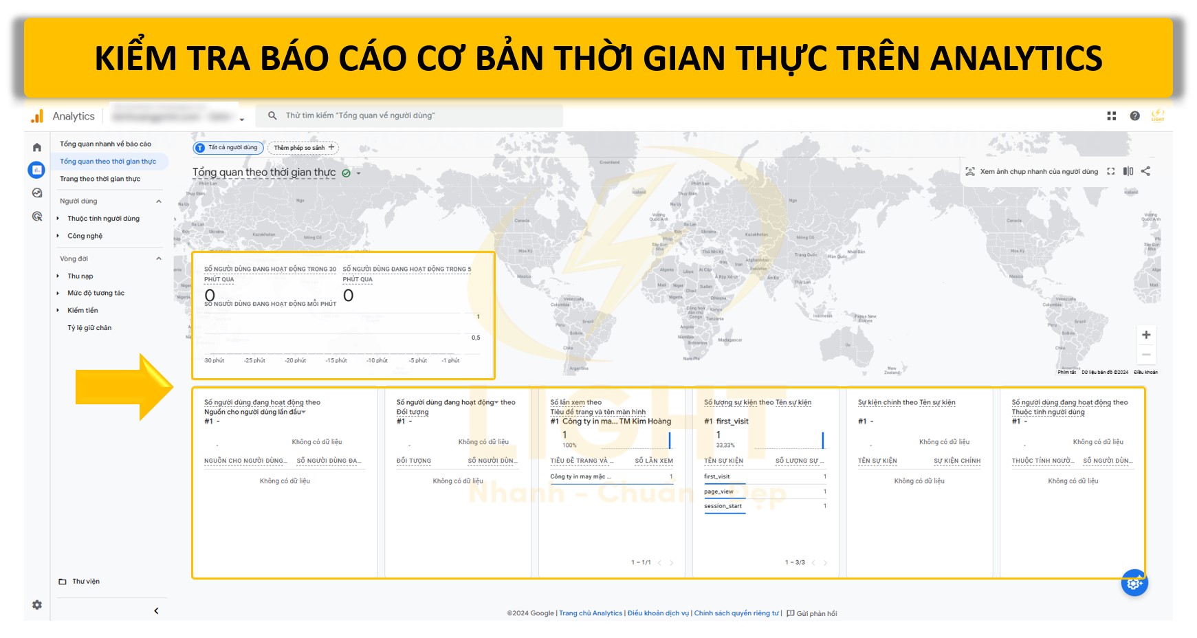 Kiểm tra báo cáo cơ bản thời gian thực