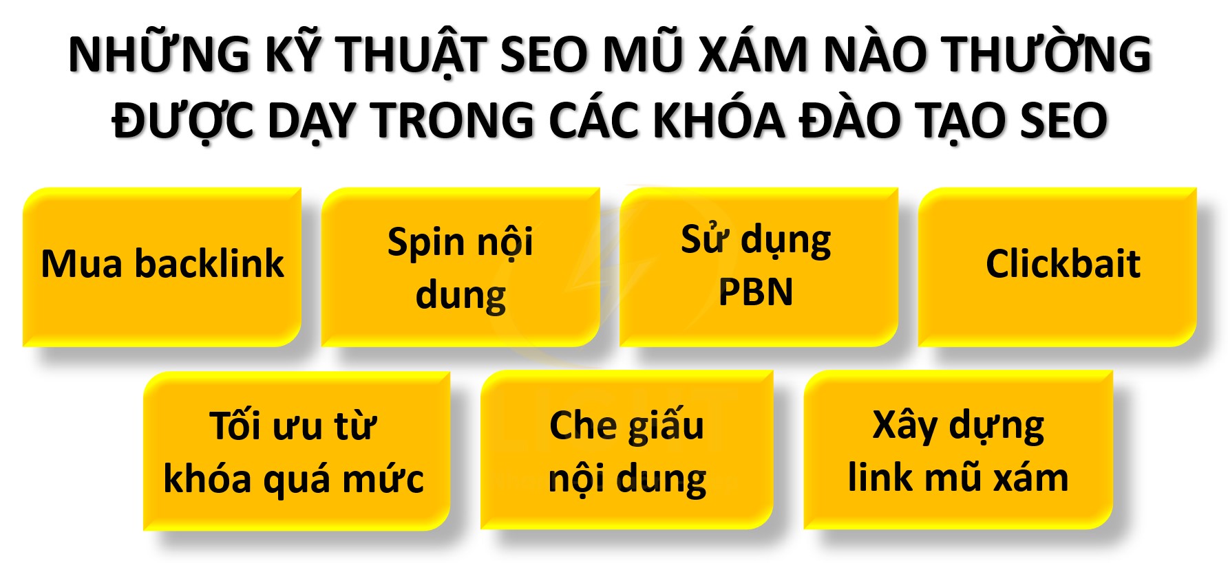 Những kỹ thuật SEO mũ xám nào thường được dạy trong các khóa đào tạo SEO