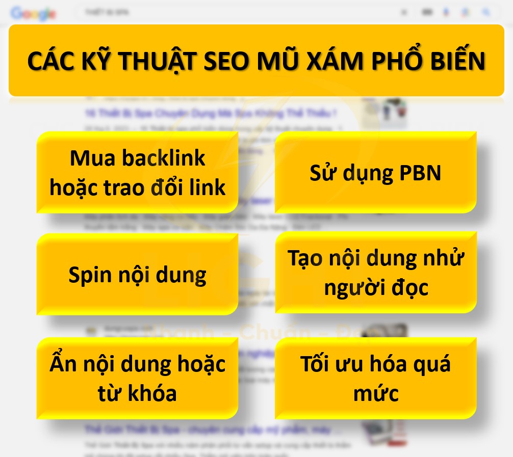 Các kỹ thuật SEO mũ xám phổ biến