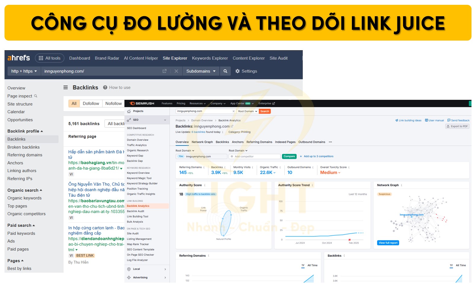 Một số công cụ phân tích và đo lường Link Juice