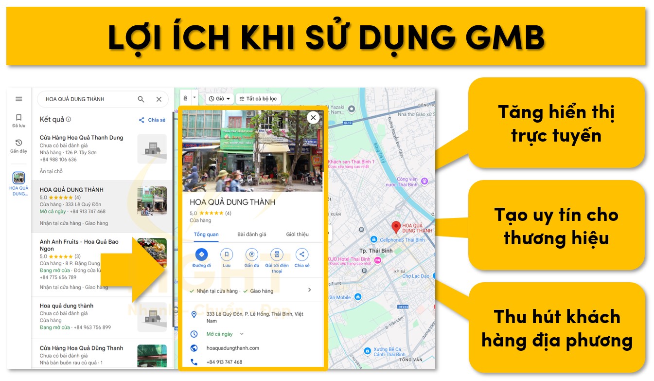 Lợi ích khi sử dụng GMB