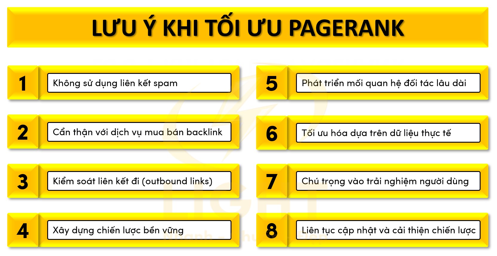 Lưu ý khi tối ưu PageRank