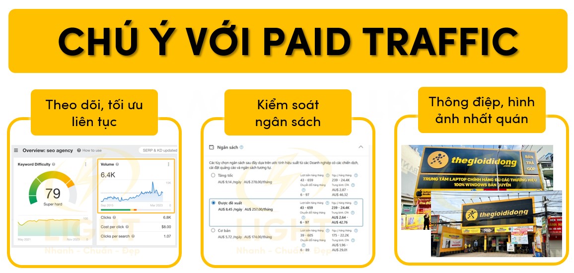 Chú ý khi triển khai Paid traffic