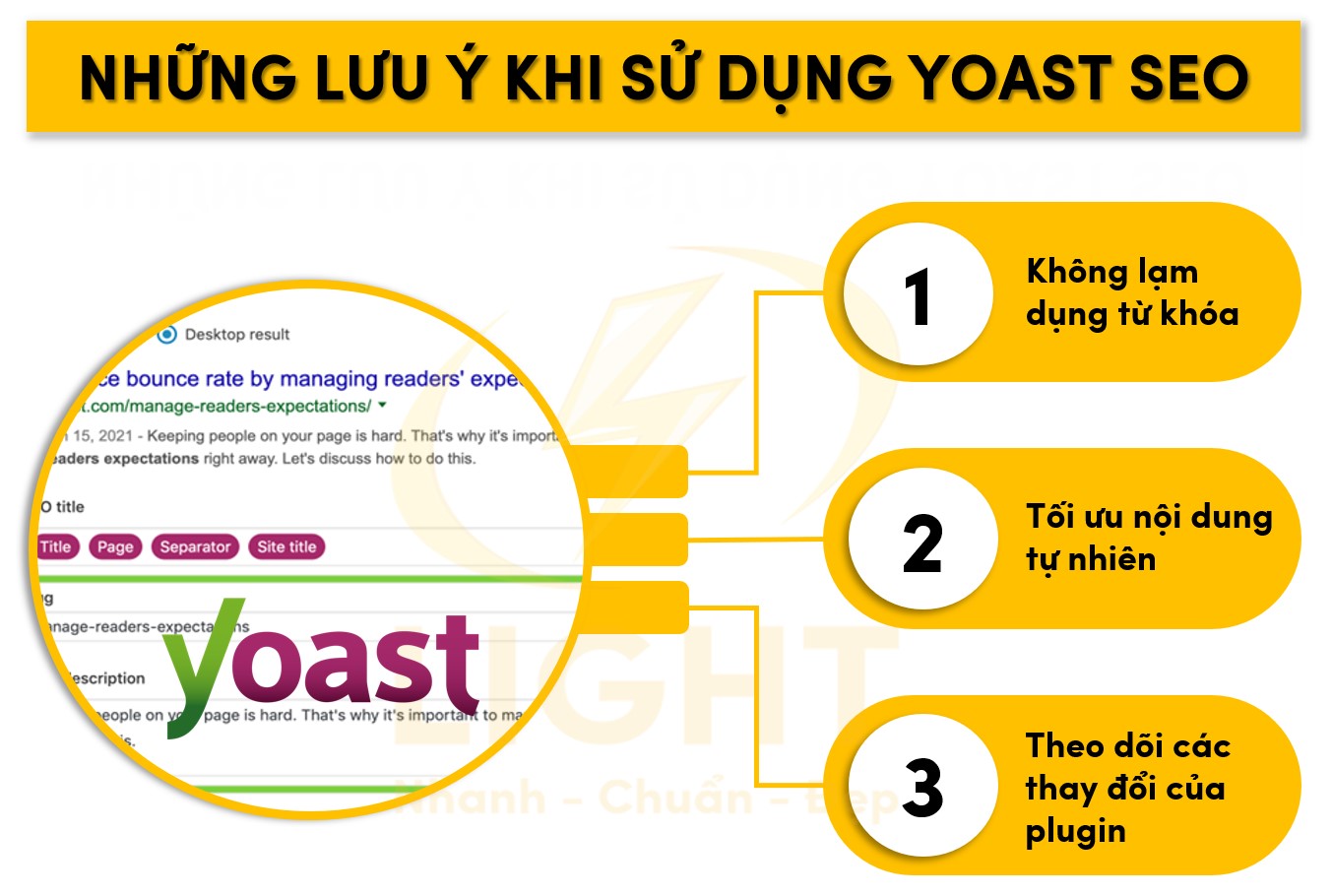 3 điểm bạn cần chý ý khi sử dụng Yoast SEO