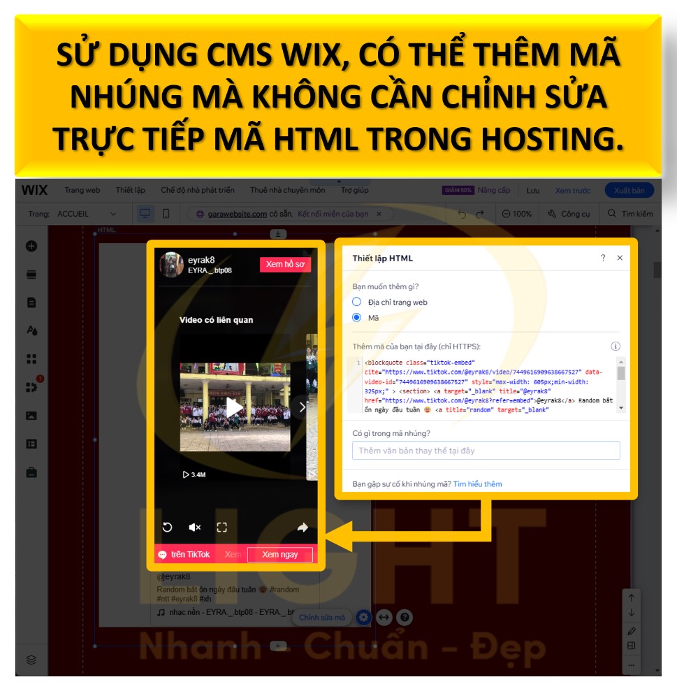 Tích hợp vào hệ thống quản lý nội dung (CMS)