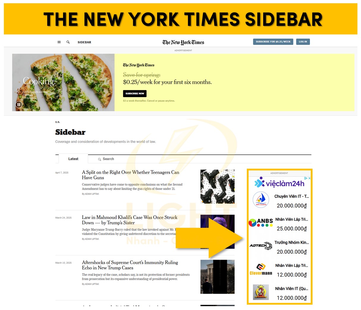 The New York Times Sidebar