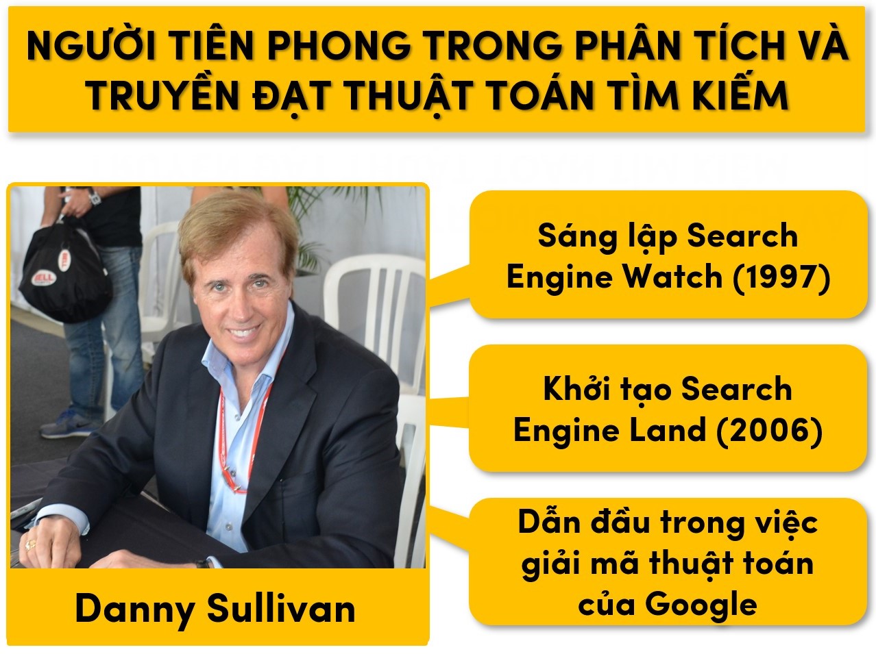 Danny Sullivan là người tiên phong trong truyền đạt và phân tích thuật toán tìm kiếm