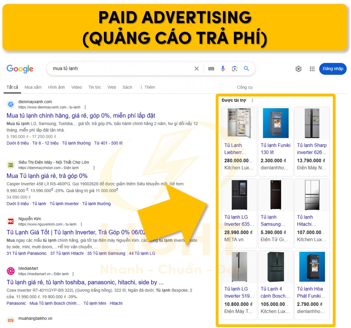 Paid Advertising (Quảng cáo trả phí)