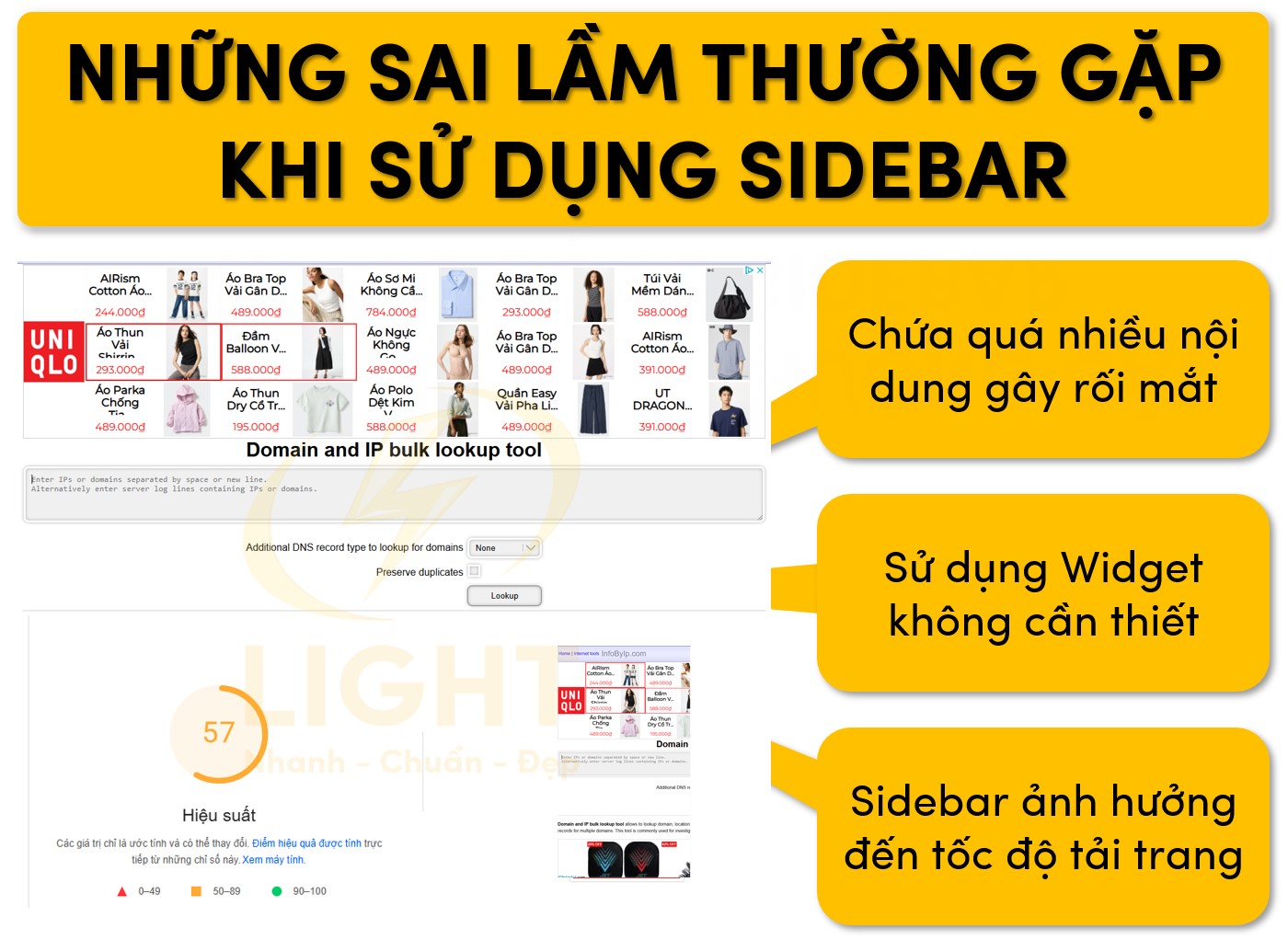 Sai lầm hay gặp khi sử dụng Sidebar
