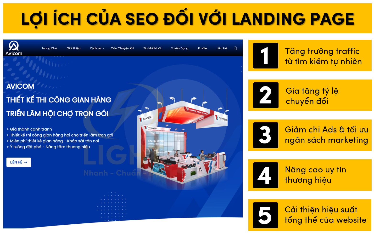 Điểm mạnh mà SEO mang lại cho Landing page