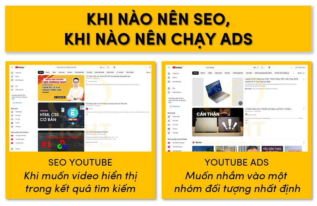 Thời điểm nên SEO Youtube và nên chạy Ads Youtube