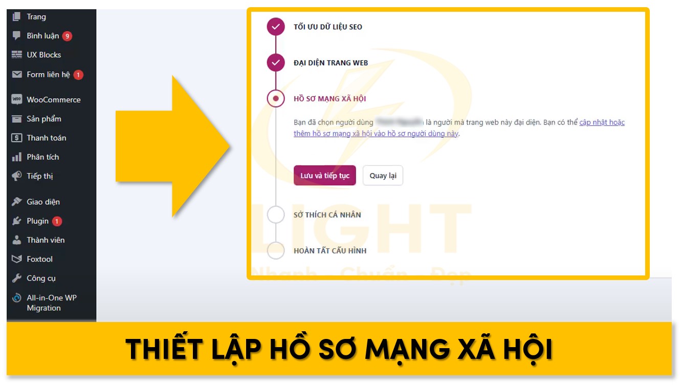 Cấu hình mạng xã hội trong Yoast SEO