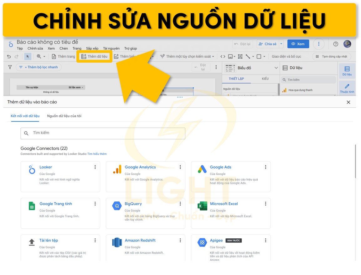 Chỉnh sửa nguồn dữ liệu