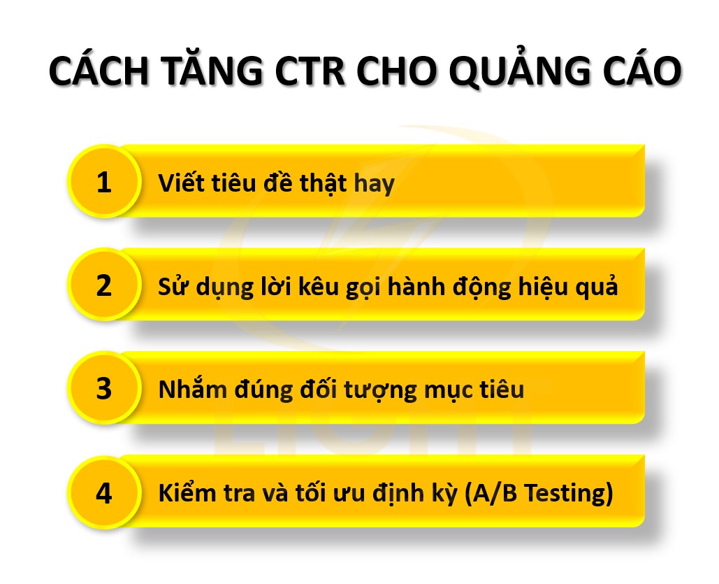 Cách tăng CTR cho quảng cáo