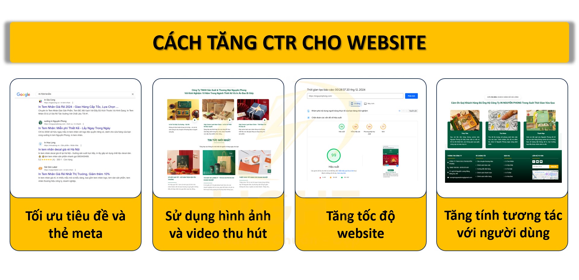 Cách tăng CTR cho website