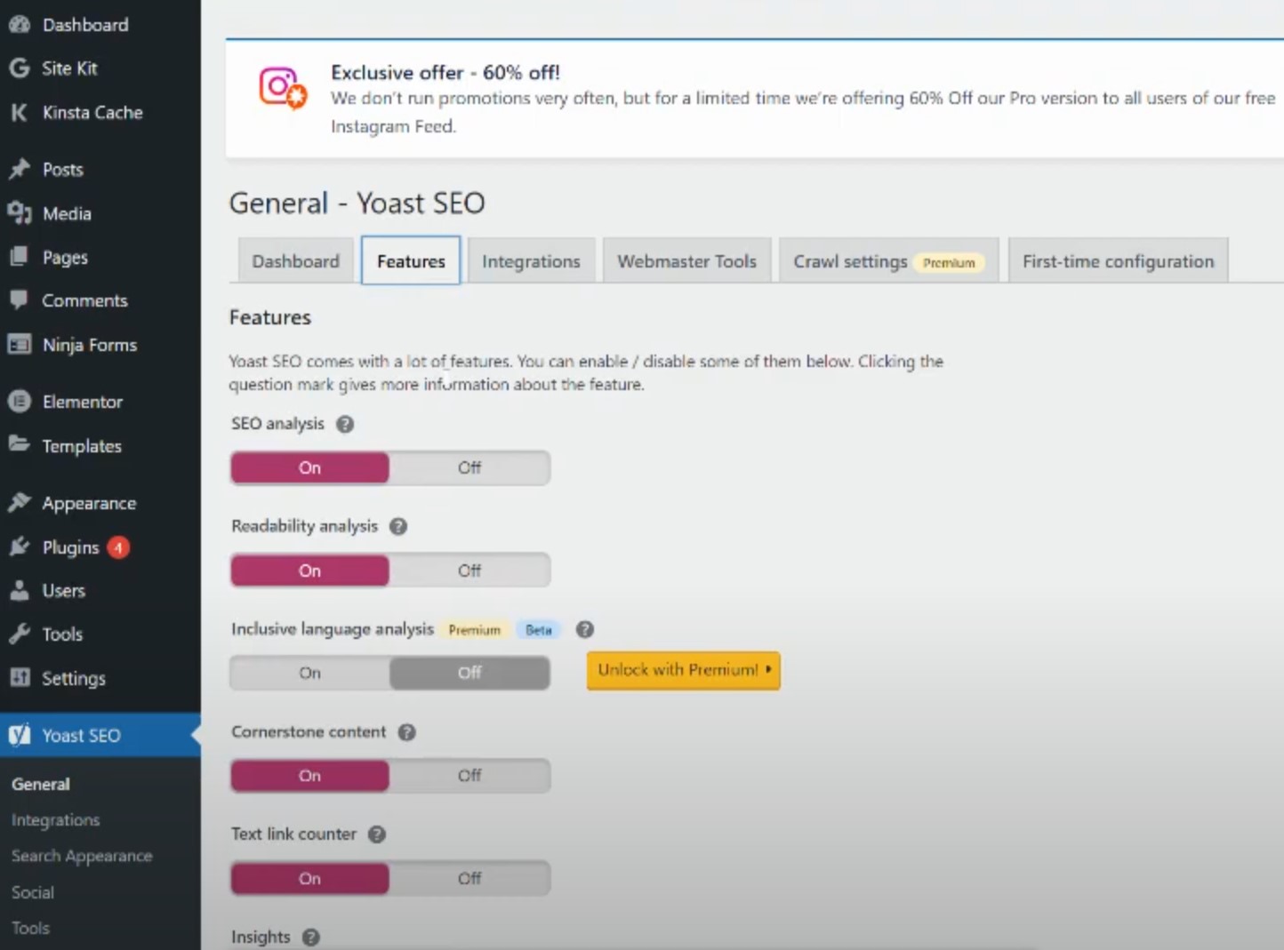 Tạo sitemap bằng Yoast SEO