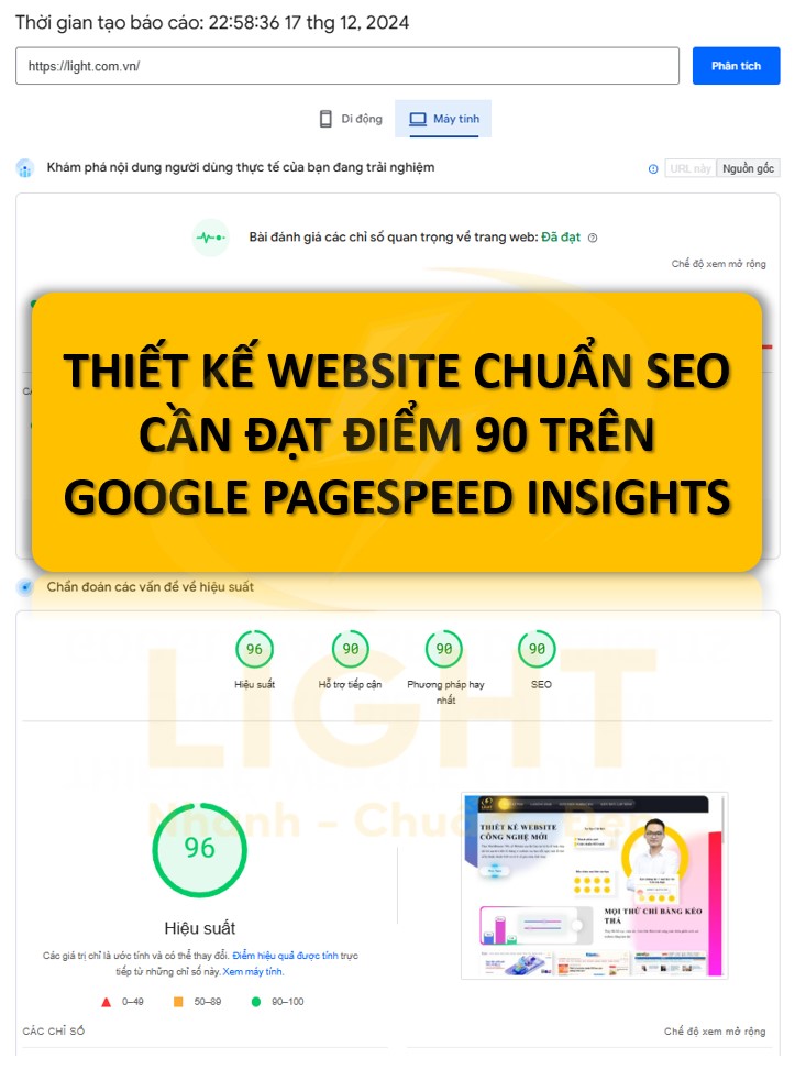 Google PageSpeed Insights là gì? Nó Giúp Lên SEO Nhanh  và Quảng Cáo Rẻ Hơn Như Thế Nào?