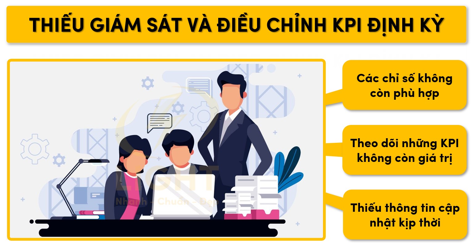 Thiếu giám sát và điều chỉnh KPI định kỳ