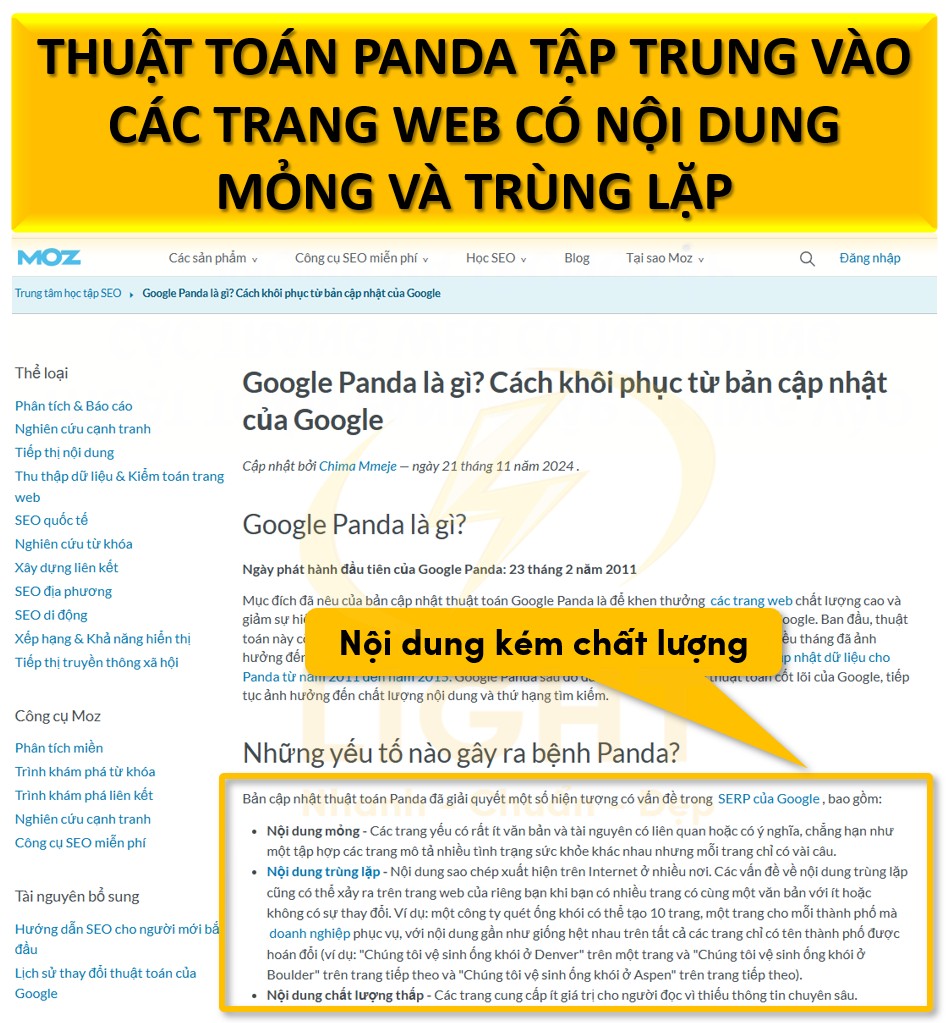 Thuật toán Google Panda