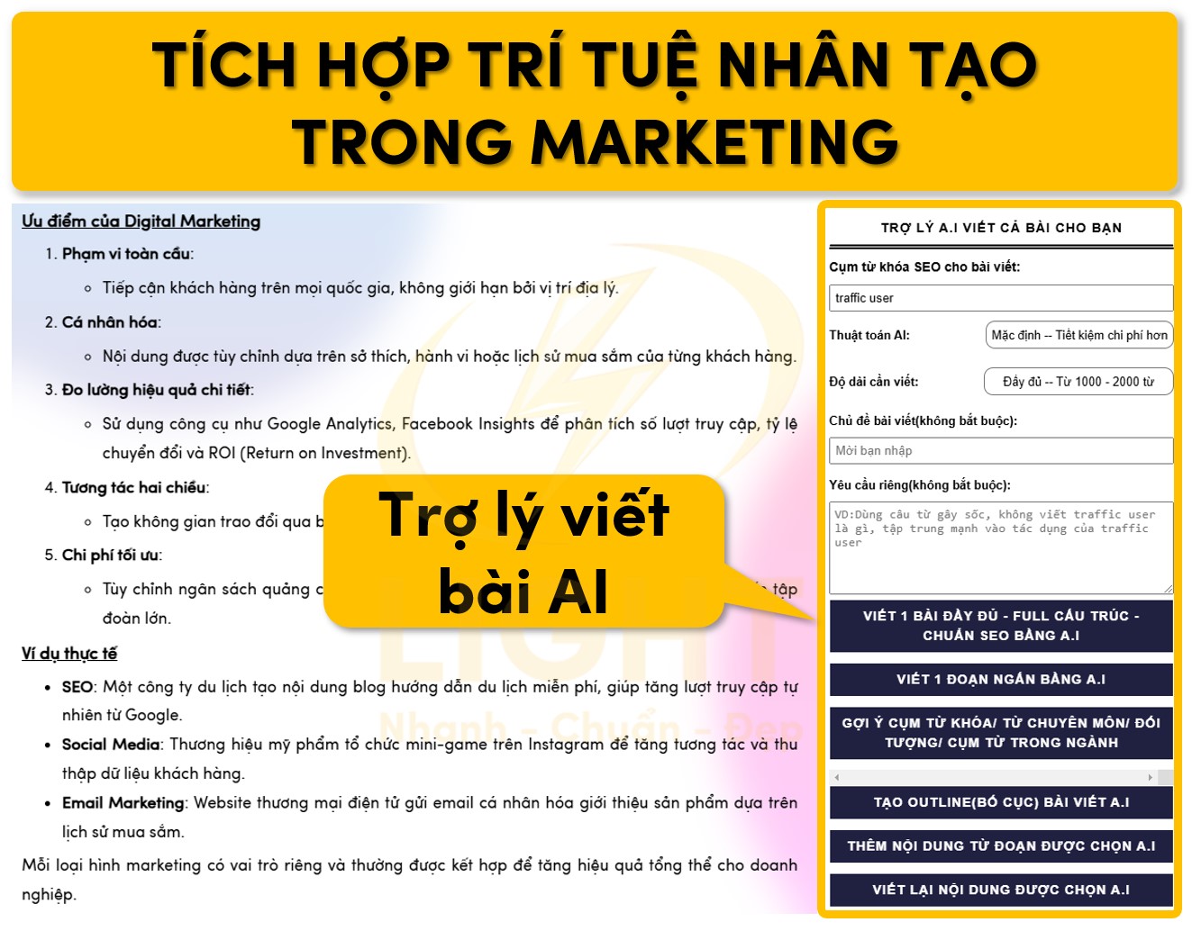 Tích hợp trí tuệ nhân tạo trong Marketing