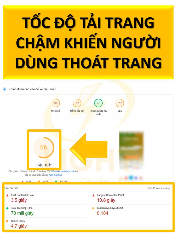 Tốc độ tải trang chậm