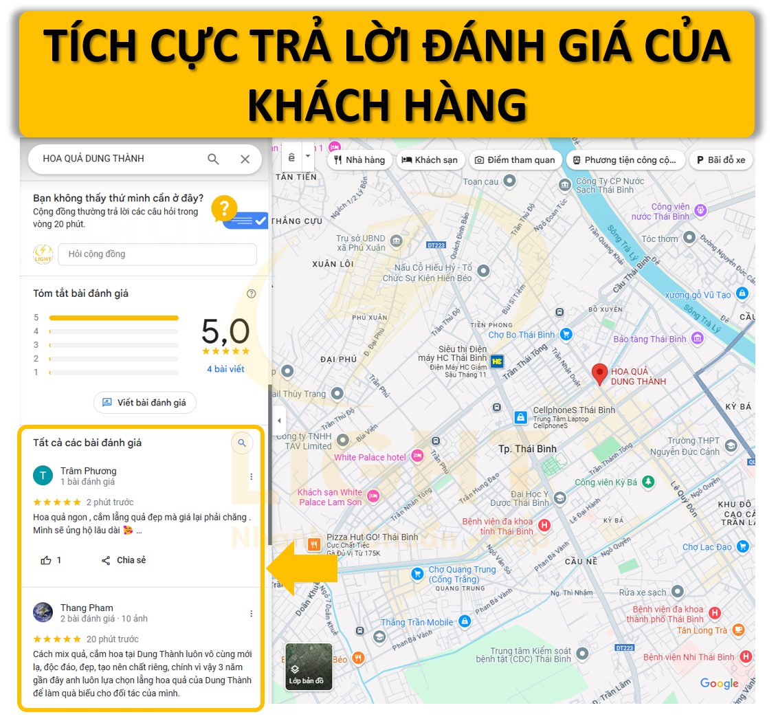 Tích cực đăng bài và trả lời câu hỏi từ khách hàng trên GMB để tăng tương tác.