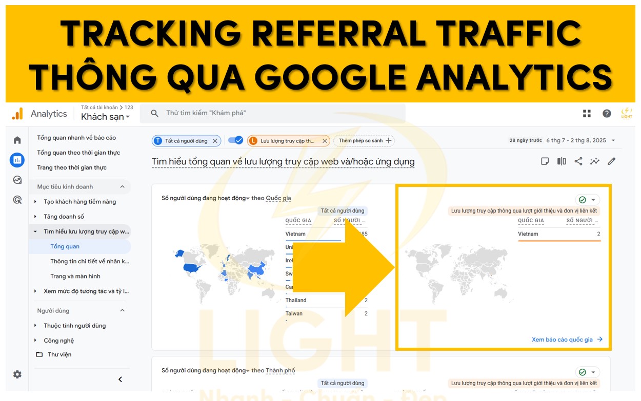 Tracking Referral Traffic thông qua Google Analytics