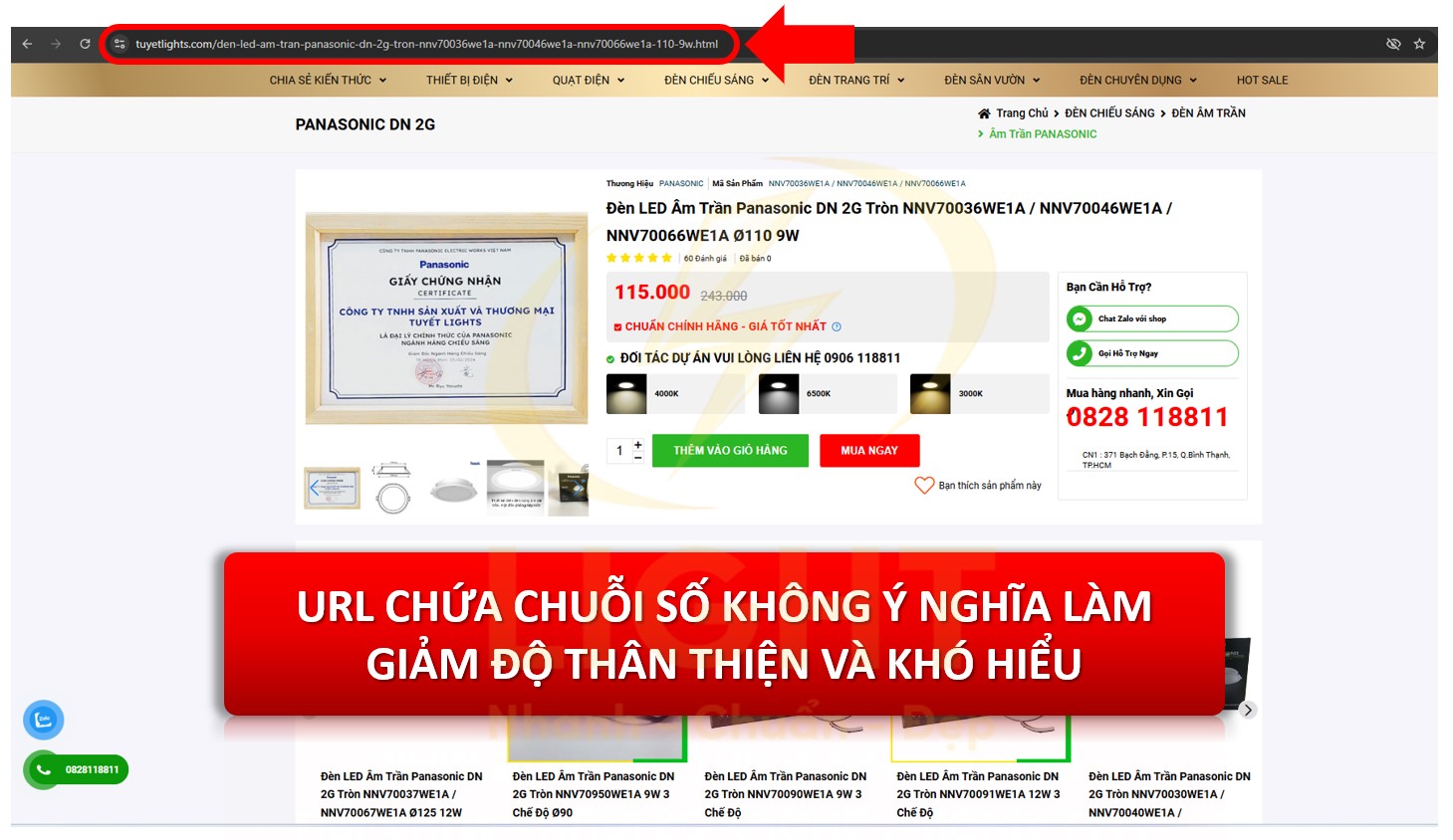 URL phân cấp hay quá dài kém được ưu tiên lên top