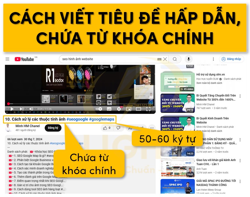 Tối ưu tiêu đề hấp dẫn và chứa từ khóa
