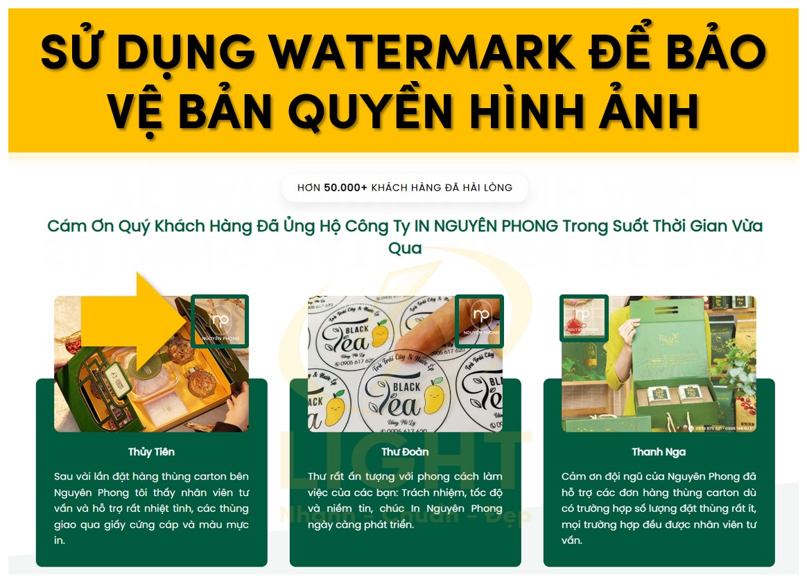 Sử dụng Watermark để bảo vệ bàn quyền hình ảnh và tránh vi phạm DMCA