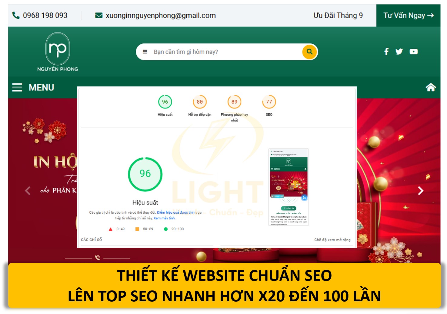 Thiết Kế Website Chuẩn SEO leo top nhanh gấp 20 lần