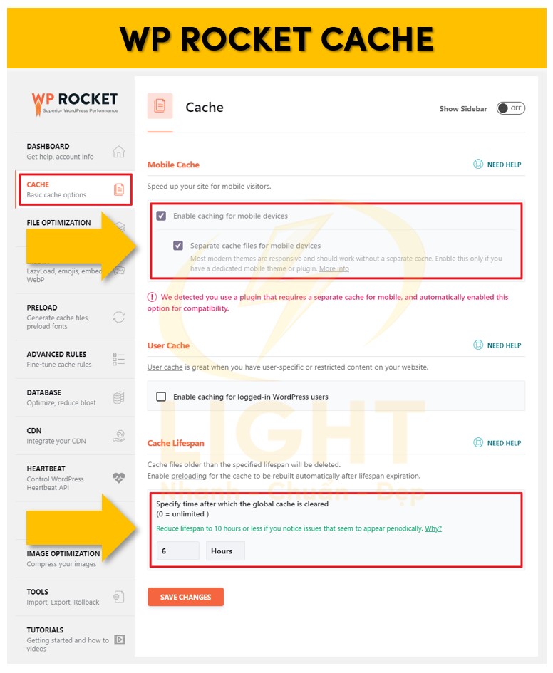 WP Rocket Cache