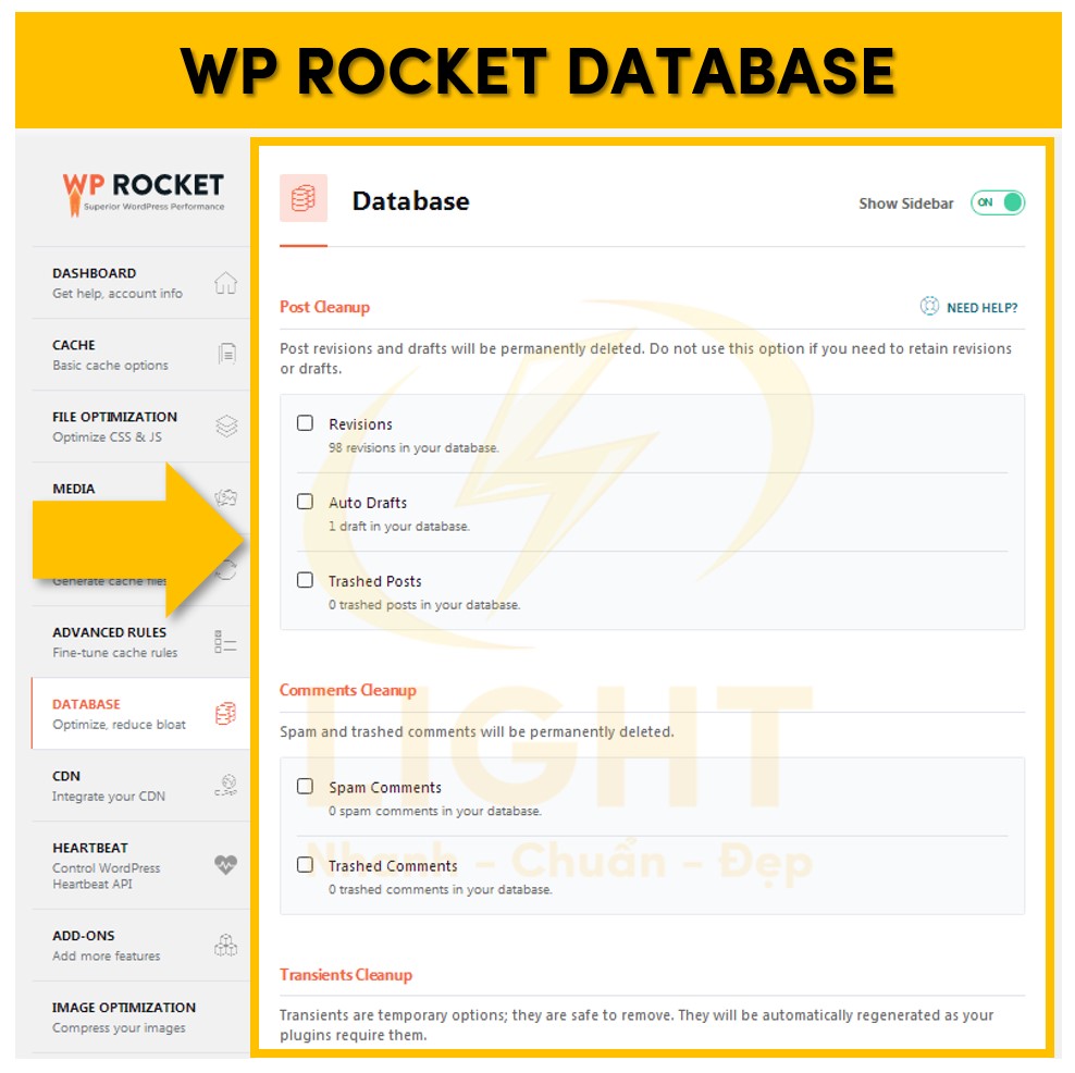 WP Rocket Database