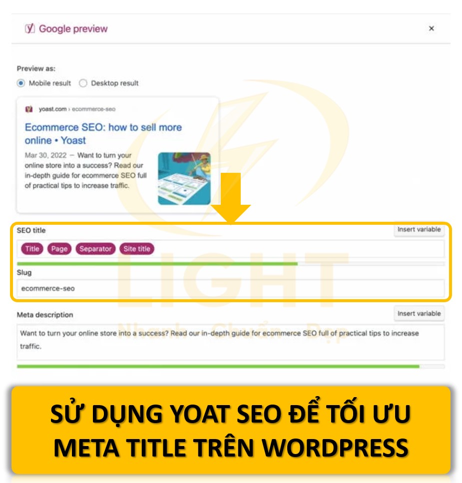 Yoast SEO là các plugin hỗ trợ tối ưu meta title cho WordPress