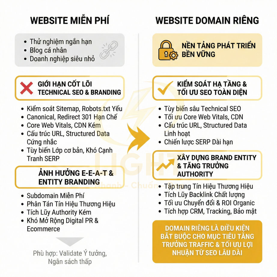 Thiết kế website chuẩn SEO miễn phí có phù hợp SEO dài hạn không?