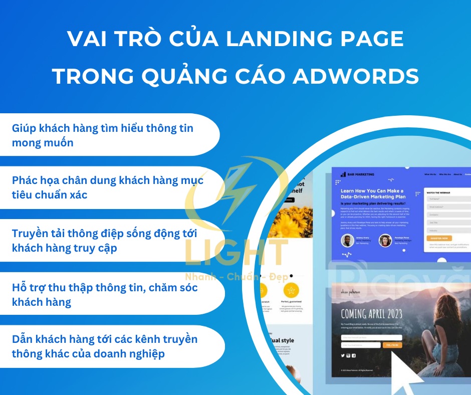 Vai trò của Landing Page trong chiến dịch quảng cáo Google Ads