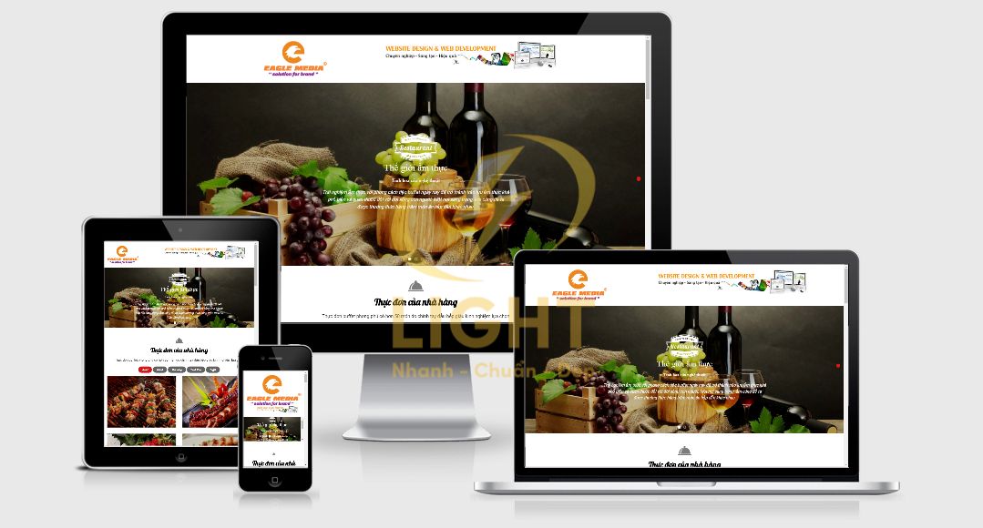 Thiết kế Landing Page cho sản phẩm thực phẩm phù hợp với mọi thiết bị